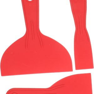 3pcs Wall Repair Scrapers Flexible Plastic Putty Knives for Seamless Wallpaper Application Accurate Filling and Professional Paint Scraping for Drywall and Mud Taping - Image 1
