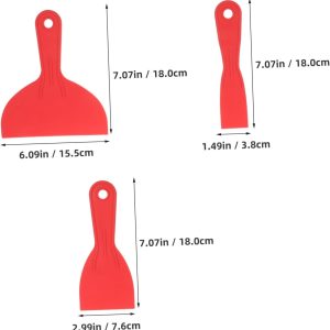 3pcs Wall Repair Scrapers Flexible Plastic Putty Knives for Seamless Wallpaper Application Accurate Filling and Professional Paint Scraping for Drywall and Mud Taping - Image 2