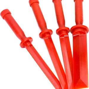 Plastic Chisel Scraper Set, 3/4", 7/8", 1", 1-1/2" Chemical Resistant Scraper Tool, No-marring Plastic Razor Scraper Remover Tool, Plastic Chisel Set for Removes Debris, Adhesives, Film, Paint - Image 2