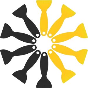10 Pieces Plastic Spatula Paint Scrapers Flexible Scraper Putty Scraper Air Bubble Remover Sticker Installation Tool Spackle Tool for 3D Printing Wrap Cleaner Spackling Patching Decal Wallpaper - Image 1