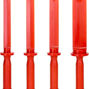 Plastic Chisel Scraper Set, 3/4", 7/8", 1", 1-1/2" Chemical Resistant Scraper Tool, No-marring Plastic Razor Scraper Remover Tool, Plastic Chisel Set for Removes Debris, Adhesives, Film, Paint - Image 1