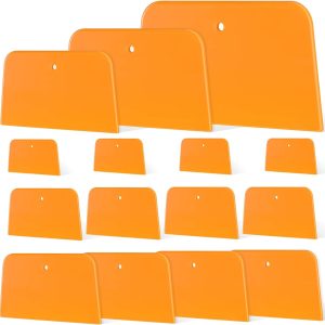 Body Filler Spreaders Plastic Tools for Automotive Applying Putties Glazes Caulks and Paint(6 Pcs,3 Sizes) - Image 1