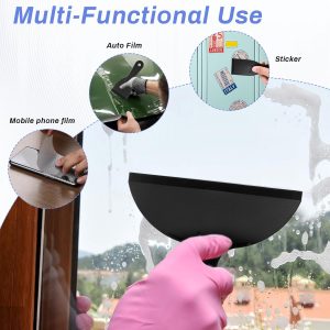 6 Pcs Plastic Putty Knife, Flexible Paint Scraper Tool, Black Spackle Tool Puttys Knifes Set for Repairing Walls, Pasting Plaster, Scraping Putty Plastic Puttys Knife Scraper - Image 2